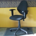 Black Cloth Rolling Task Chair with Arms